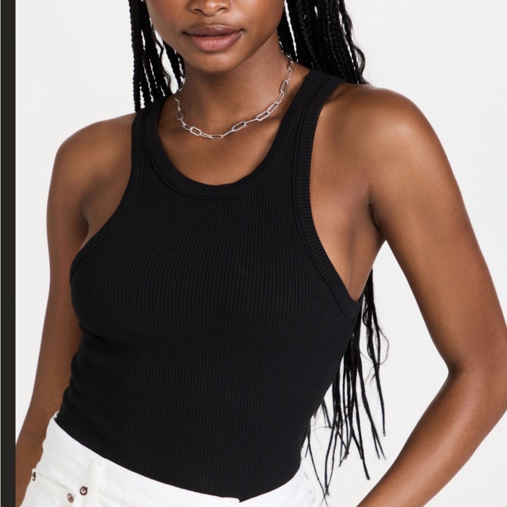 Agolde Bailey scoop Ribbed Tank Top